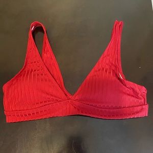 SHEIN Large dark red bikini top
